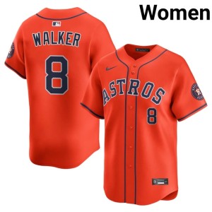 Christian Walker #8 Women's Orange Stitched The Astros Jerseys 744115-271
