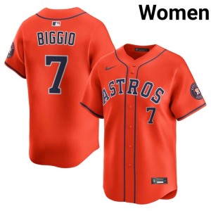 Craig Biggio Limited Orange The Orange Crush #7 Womens Jersey 687553-543