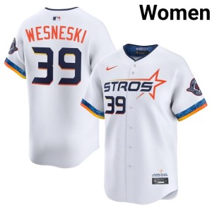 Hayden Wesneski HOU White Womens MLB #39 City Connect Jersey 315195-245