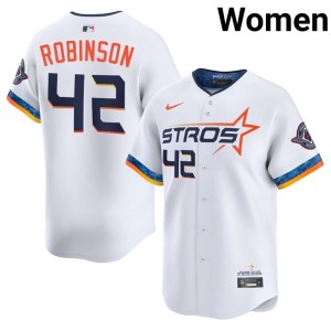 Jackie Robinson White City Connect Women HOU Astros 2026-27 #42 Jerseys 893507-238