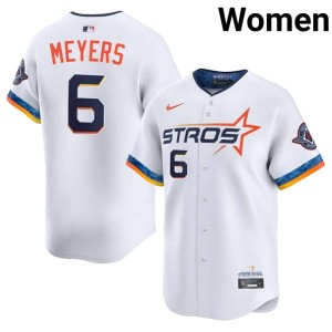 Jake Meyers Womens Player #6 Astros City Connect White Jersey 656094-844