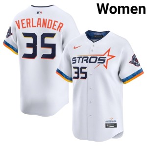 Justin Verlander City Connect White Womens #35 'Stros Stitched Jerseys 462361-659