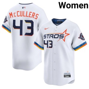 Lance McCullers Jr. #43 The Astronauts MLB City Connect Women's White Jersey 816790-857