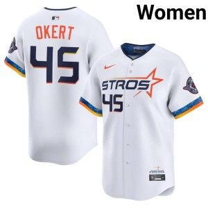 Steven Okert White #45 Women City Connect The Astronauts Game Jerseys 757814-434