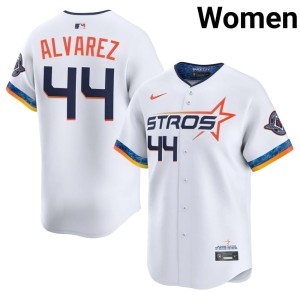 Yordan Alvarez White The Astronauts Womens Official #44 City Connect Jerseys 396917-831