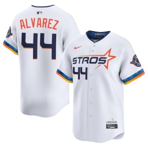 Yordan Alvarez Men City Connect White Embroidery #44 HOU Astros Jersey 935269-778