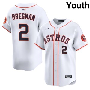 Alex Bregman The Astronauts White Popular #2 Youth Jerseys 681602-134