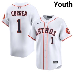 Carlos Correa 2026-27 Youth The Astronauts White #1 Jersey 161837-420