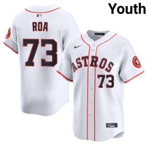 Christian Roa Popular Youth HOU #73 White Jerseys 704363-578