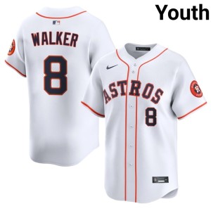 Christian Walker White Youth #8 Popular HOU Astros Jerseys 949149-435
