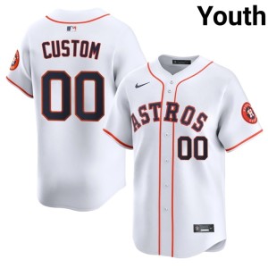 Custom Player Youth White #00 Houston Astros Jersey 797527-282