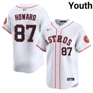 Dylan Howard #87 White Youth Houston Astros 2026 Jerseys 201575-757