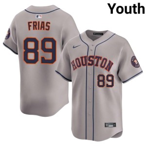 Francisco Frias The Astronauts Youth Game Gray #89 Jerseys 727295-306