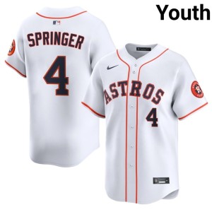 George Springer New Youth White The Astros #4 Jerseys 335707-675