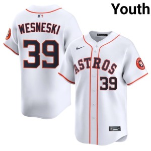 Hayden Wesneski HOU White Youth #39 MLB Jersey 164653-728