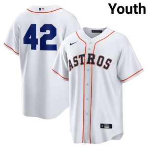 Jackie Robinson Day Astros #42 White Youth 2026 Jersey 963004-946