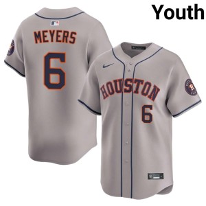 Jake Meyers Limited Astros Youth #6 Gray Jerseys 511105-824