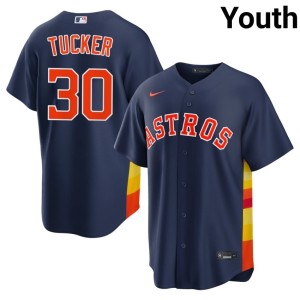 Kyle Tucker Youth Navy Replica HOU #30 Jerseys 100342-984