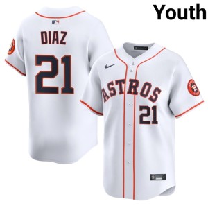 Yainer Diaz Limited Youth #21 The Astronauts White Jersey 696295-259
