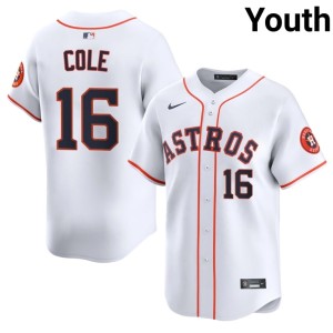 Zach Cole White Youth 2026 Houston Astros #16 Jersey 431761-115
