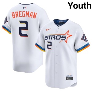Alex Bregman #2 Houston Astros Youth City Connect White 2026-27 Jerseys 740994-572