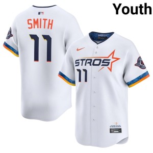 Cam Smith #11 Youth White Authentic City Connect The Astros Jerseys 642426-965
