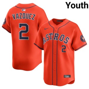Christian Vazquez Orange 2026-27 Houston 'Stros Youth #2 Jersey 410319-924
