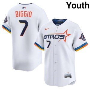 Craig Biggio The Orange Crush Youth New White #7 City Connect Jersey 927585-361