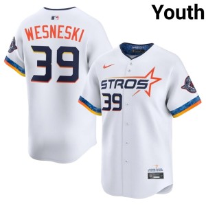 Hayden Wesneski White #39 Houston Astros City Connect Youth Limited Jerseys 803960-512