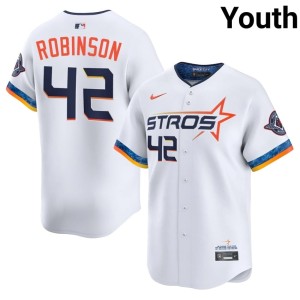 Jackie Robinson Houston City Connect Replica White Youth #42 Jerseys 652850-973