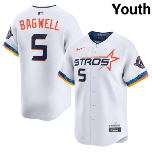 Jeff Bagwell Youth #5 White Replica City Connect Houston 'Stros Jersey 433772-872