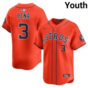 Jeremy Pena #3 Youth The Astros Orange 2026-27 Jersey 946283-422