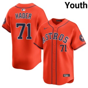 Josh Hader Youth Popular HOU Astros Orange #71 Jersey 780954-489
