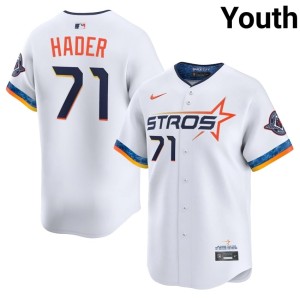 Josh Hader The Astronauts Official City Connect White Youth #71 Jerseys 421553-445