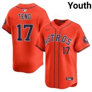 Kai-Wei Teng Houston Astronauts Youth #17 Orange Player Jersey 422455-121