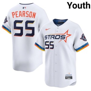 Nate Pearson #55 Game White The Astronauts City Connect Youth Jerseys 387811-992